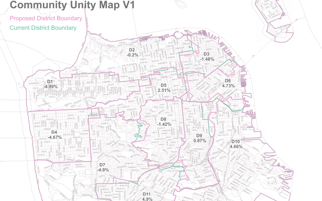 Press release: As redistricting begins, Citywide grassroots coalition releases “Community Unity Map”
