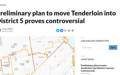 Mission Local: Preliminary plan to move Tenderloin into District 5 proves controversial