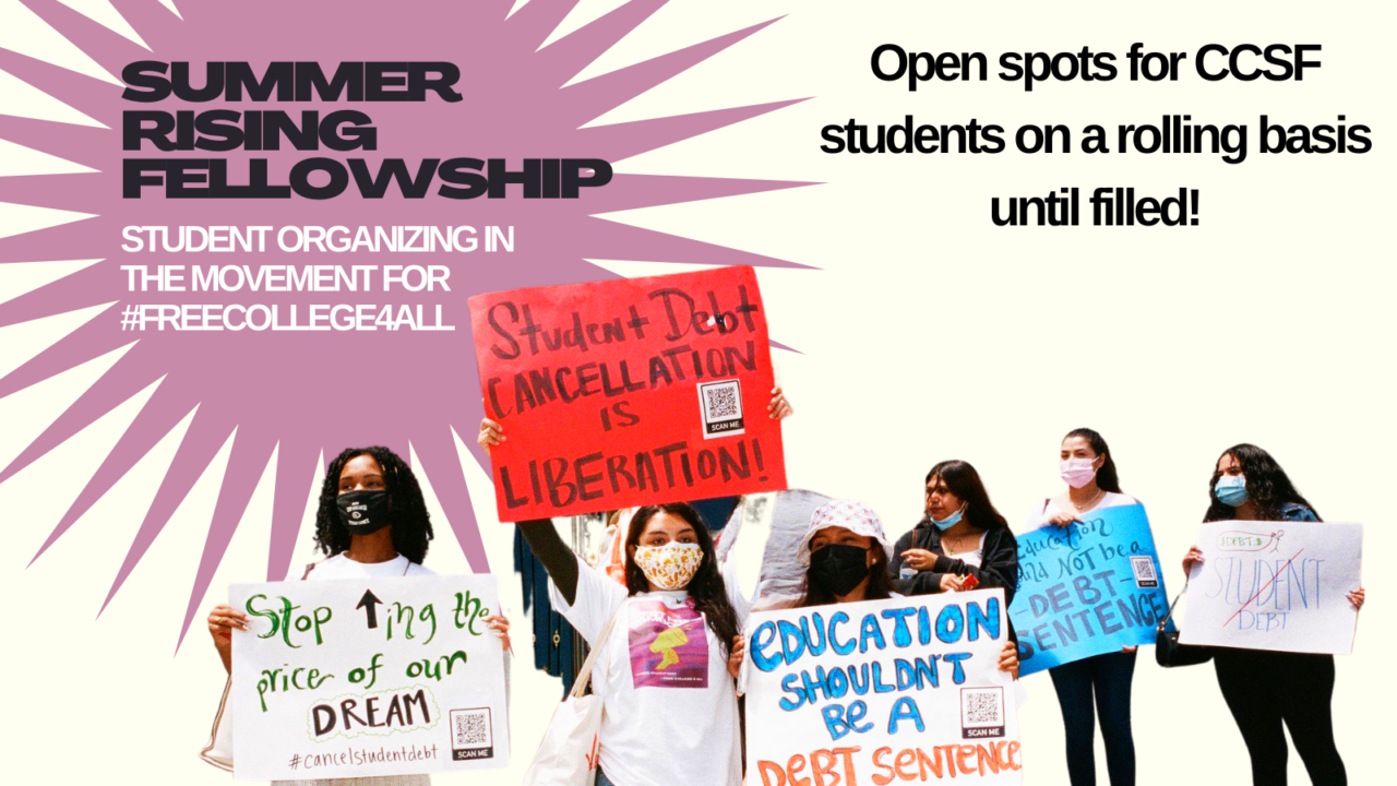 Apply to be a Summer Rising Fellow! San Francisco Rising