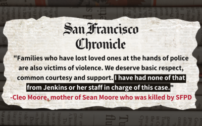 SF Chronicle: An S.F. police officer killed my son. Will Brooke Jenkins hold him accountable?