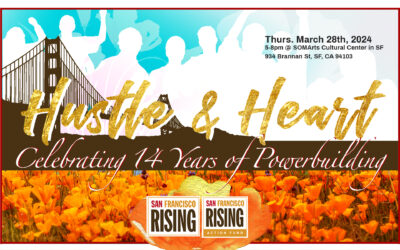 Buy tickets for our big event, Hustle & Heart: Celebrating 14 years of Powerbuilding!